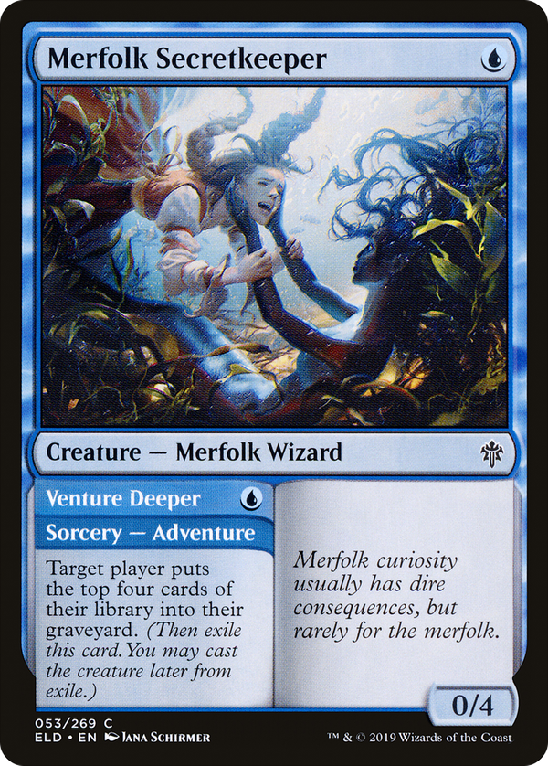 Merfolk Secretkeeper // Venture Deeper (eld)