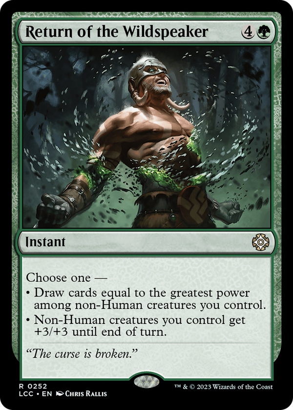 Return of the Wildspeaker (lcc)