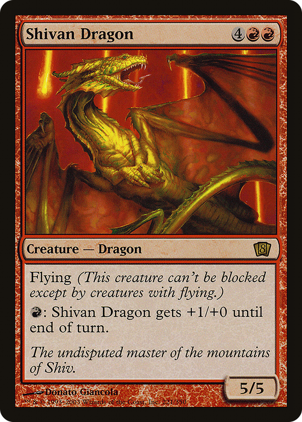 Shivan Dragon (8ed)