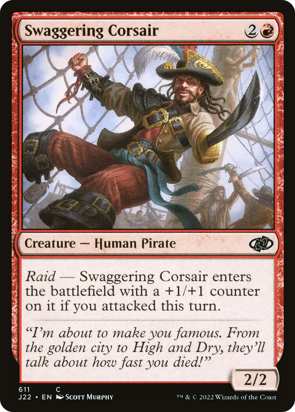Swaggering Corsair (j22)