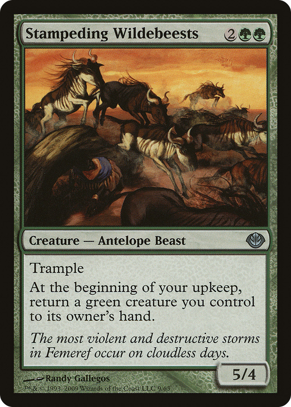 Stampeding Wildebeests (ddd)