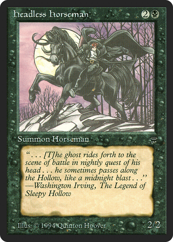 Headless Horseman (leg)