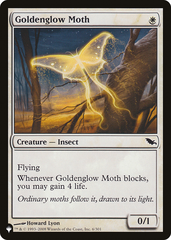 Goldenglow Moth (plst)
