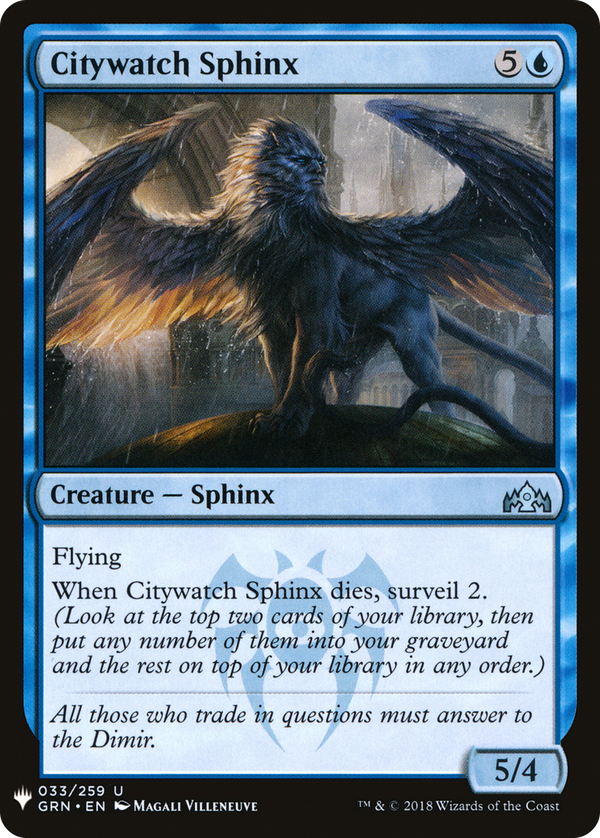 Citywatch Sphinx (plst)