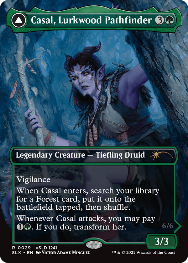 Casal, Lurkwood Pathfinder // Casal, Pathbreaker Owlbear (slx)