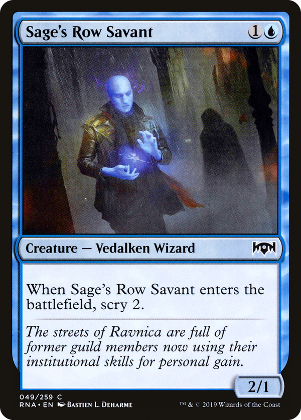 Sage's Row Savant (rna)