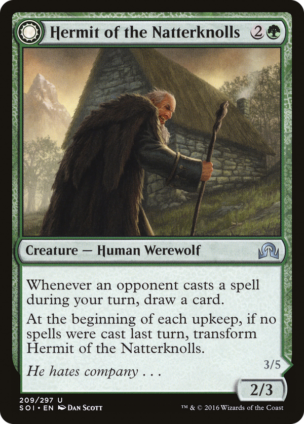 Hermit of the Natterknolls // Lone Wolf of the Natterknolls (soi)