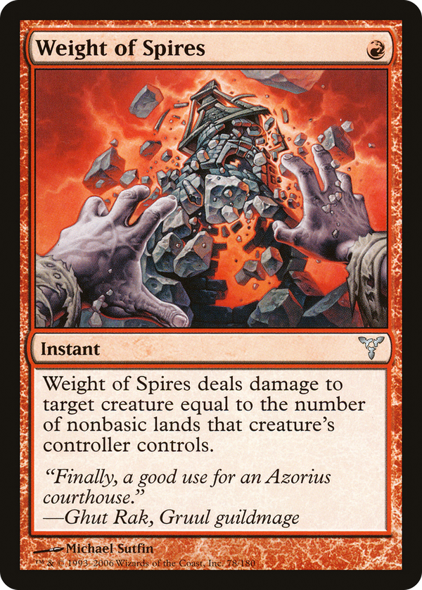 Weight of Spires (dis)