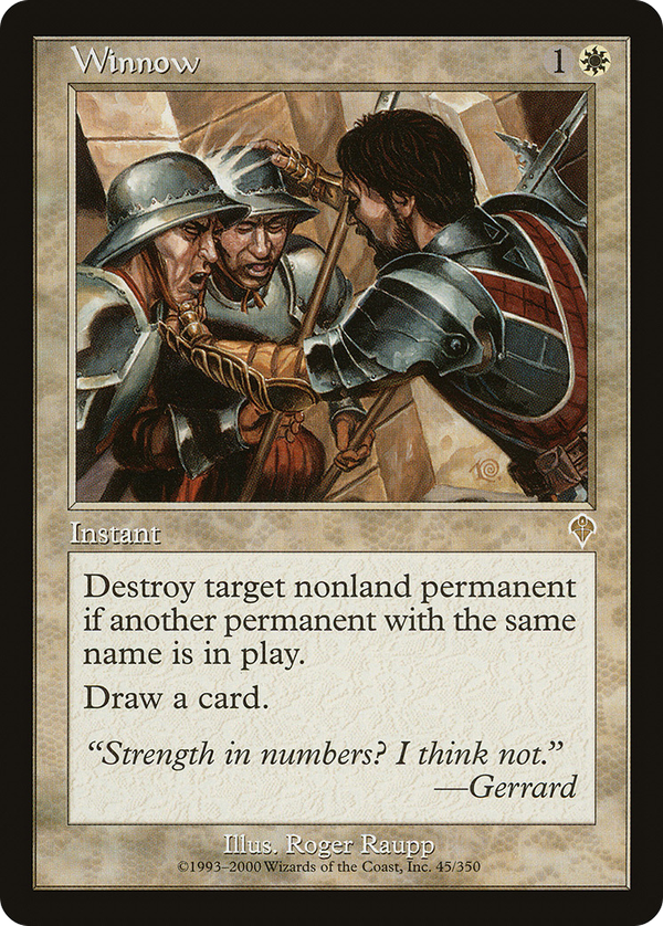 Winnow (inv)