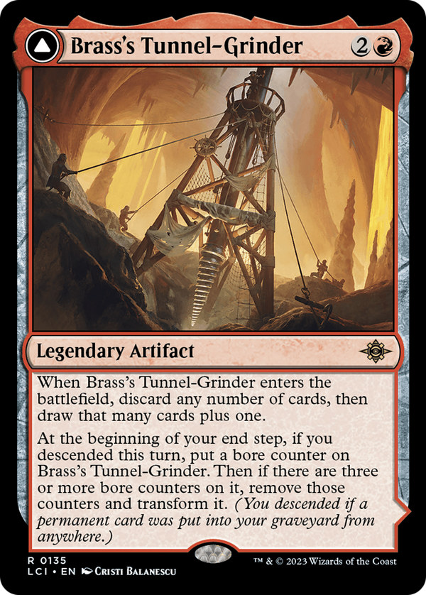 Brass's Tunnel-Grinder // Tecutlan, the Searing Rift (lci)