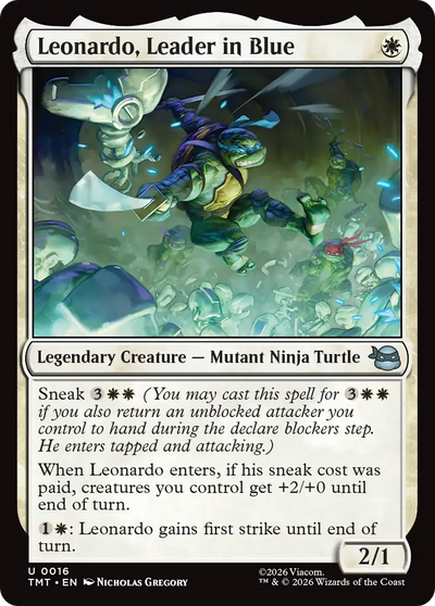 Leonardo, Leader in Blue