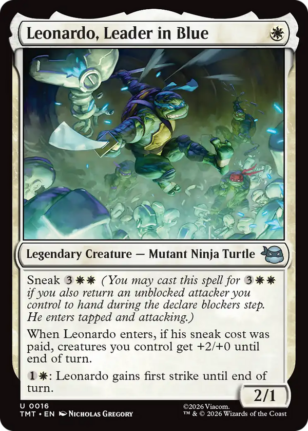 Leonardo, Leader in Blue (tmt)