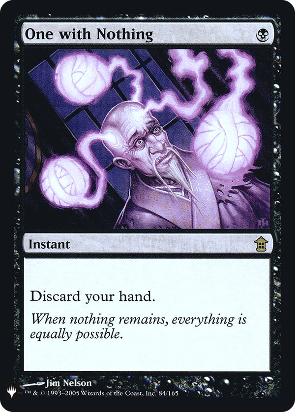 One with Nothing (plst)