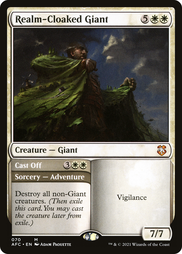 Realm-Cloaked Giant // Cast Off (afc)