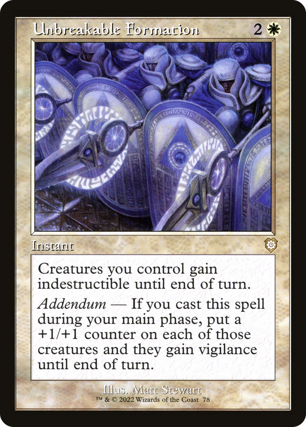 Unbreakable Formation (brc)