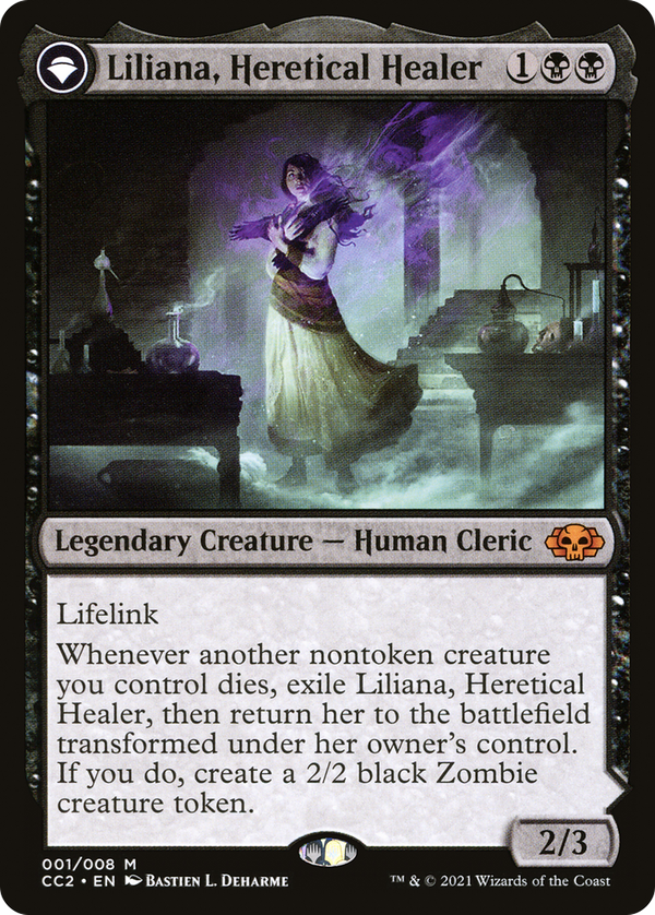 Liliana, Heretical Healer // Liliana, Defiant Necromancer (cc2)