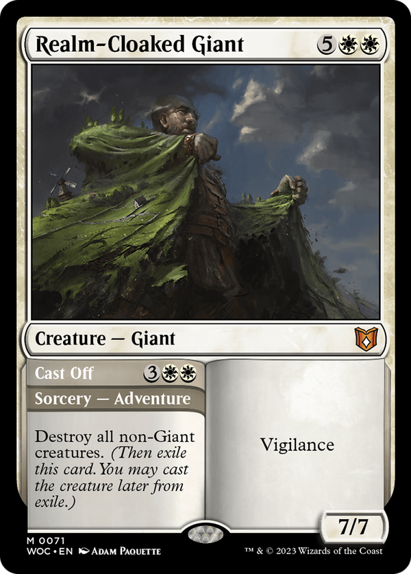Realm-Cloaked Giant // Cast Off (woc)