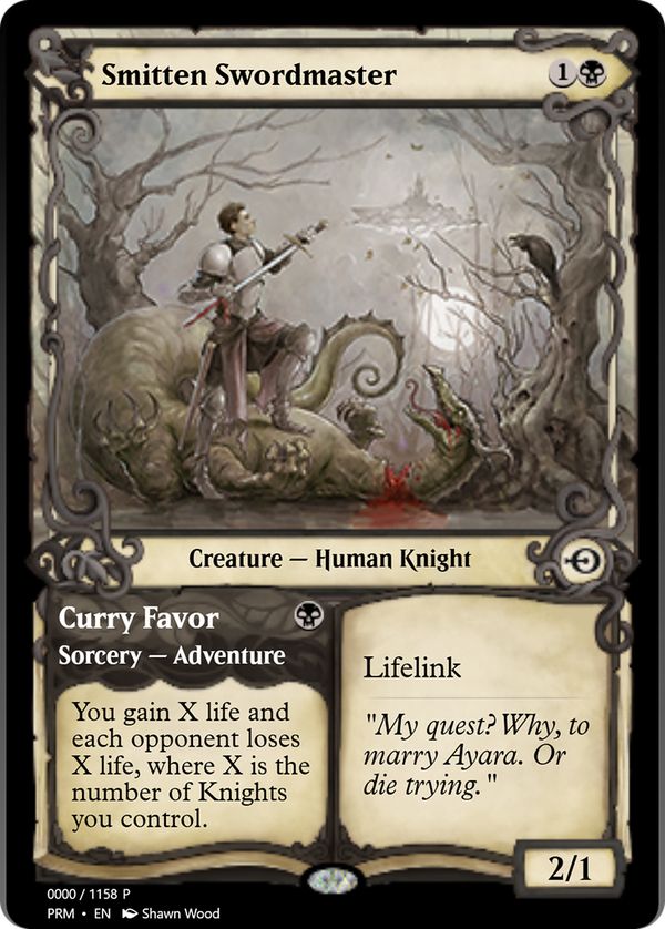 Smitten Swordmaster // Curry Favor (prm)