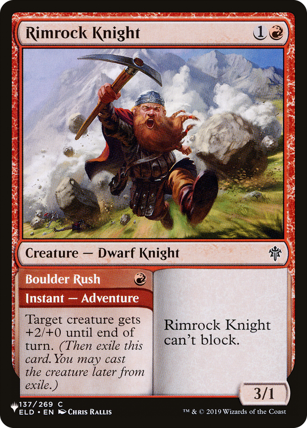Rimrock Knight // Boulder Rush (plst)
