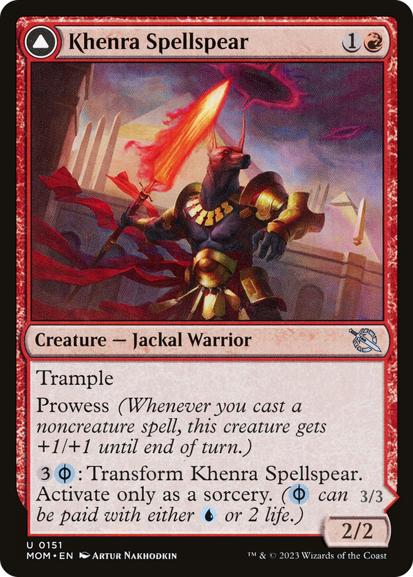 Khenra Spellspear // Gitaxian Spellstalker (mom)