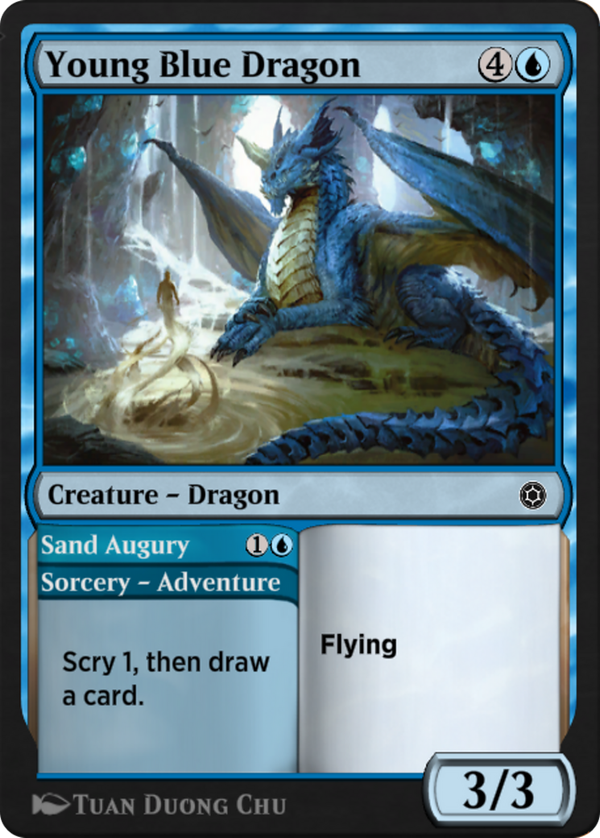 Young Blue Dragon // Sand Augury (hbg)
