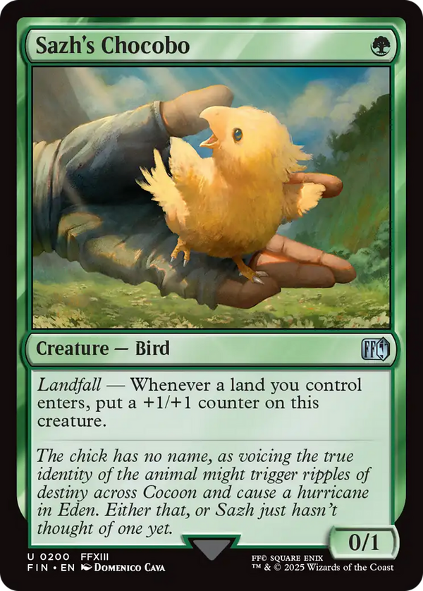 Sazh's Chocobo (fin)