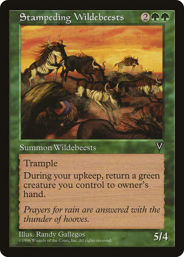 Stampeding Wildebeests (vis)