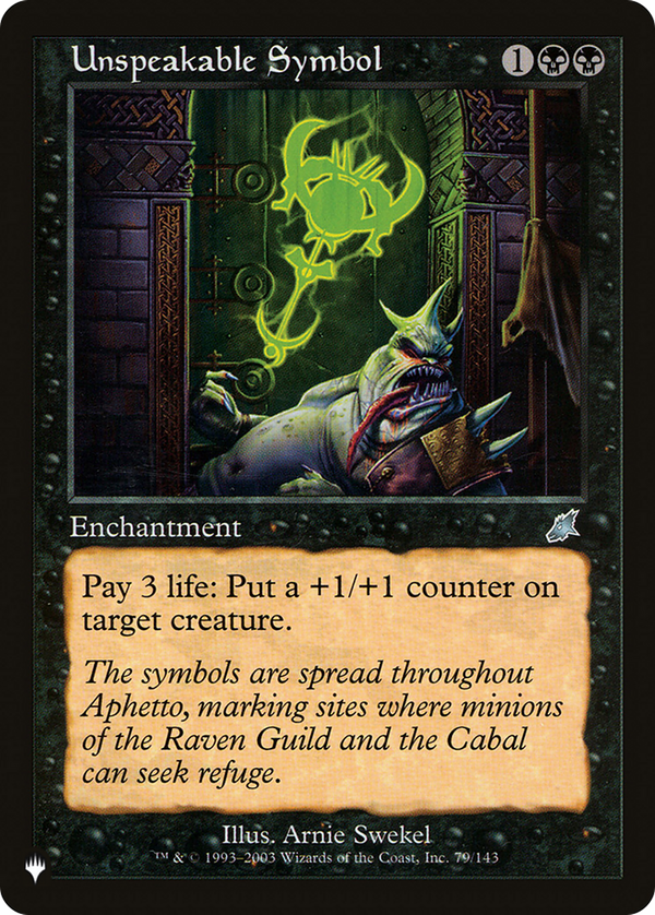 Unspeakable Symbol (plst)