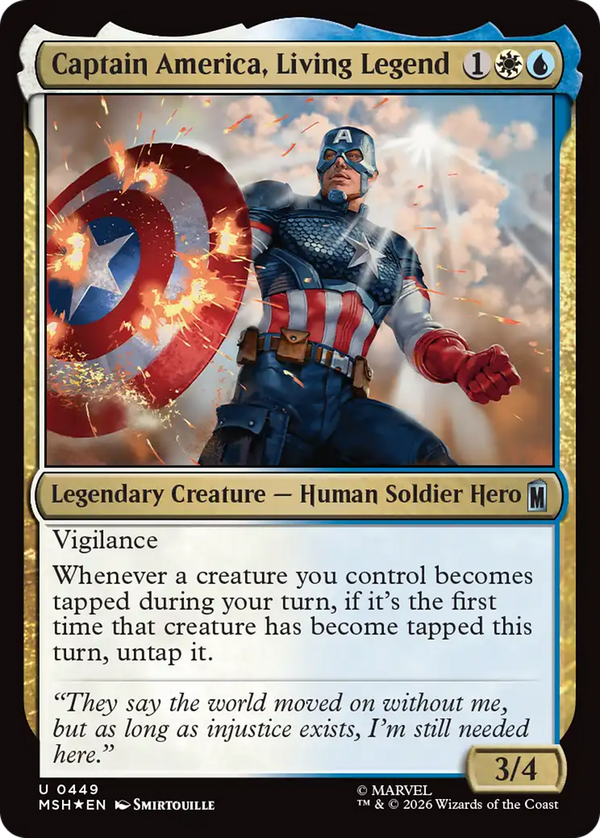 Captain America, Living Legend (msh)