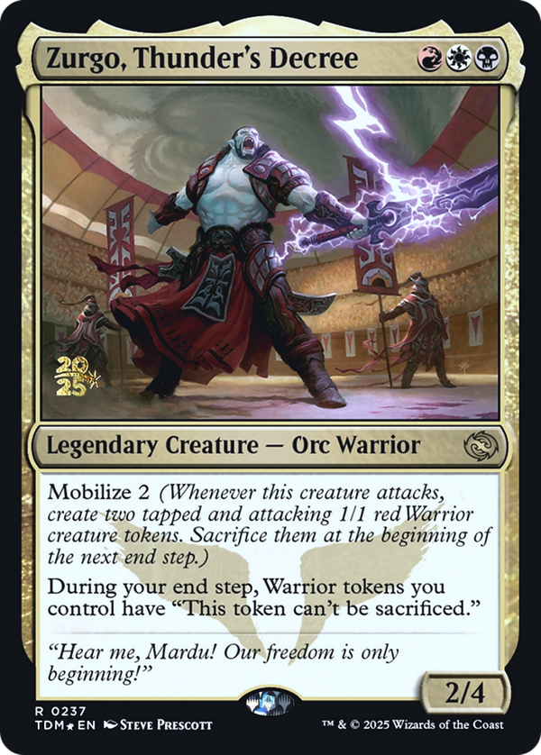 Zurgo, Thunder's Decree (ptdm)