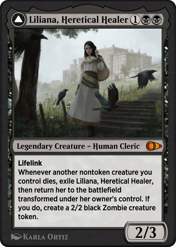 Liliana, Heretical Healer // Liliana, Defiant Necromancer (pio)