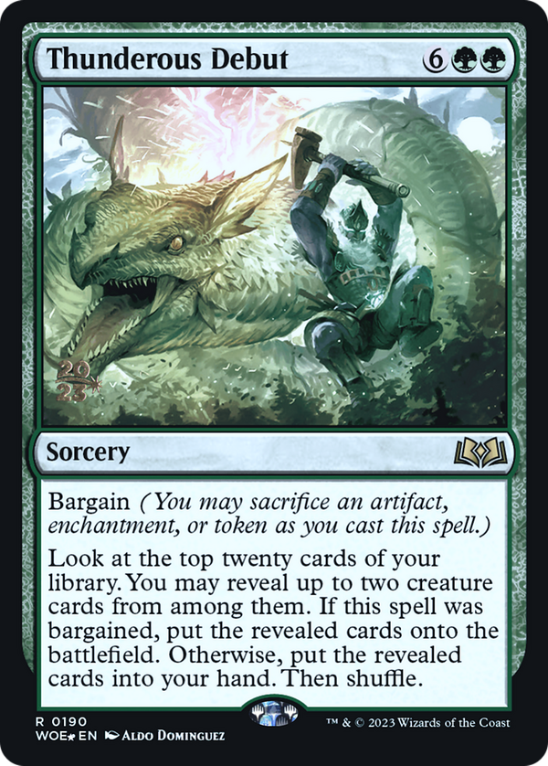 Thunderous Debut (pwoe)