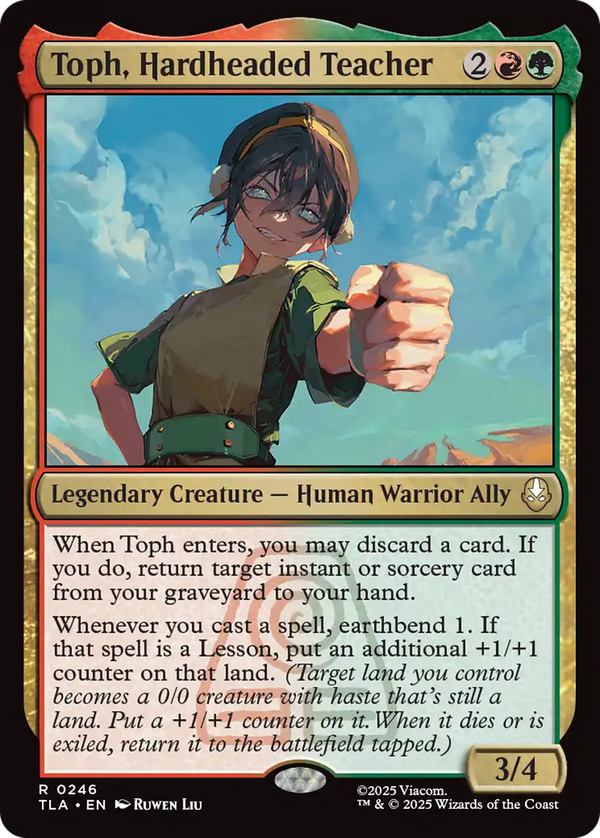 Toph, Hardheaded Teacher (tla)