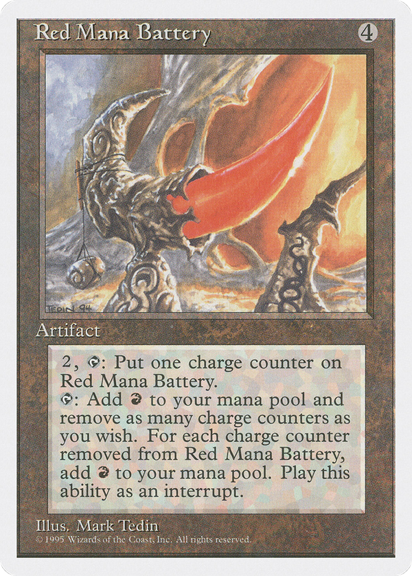 Red Mana Battery (4ed)