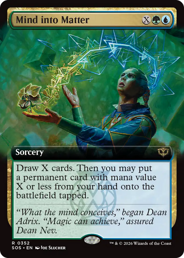 Mind into Matter (sos)