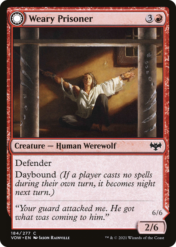 Weary Prisoner // Wrathful Jailbreaker (vow)