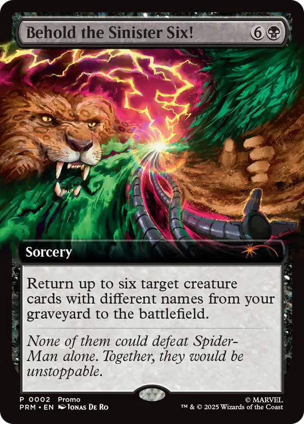 Behold the Sinister Six! (purl)