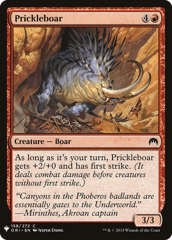 Prickleboar (plst)