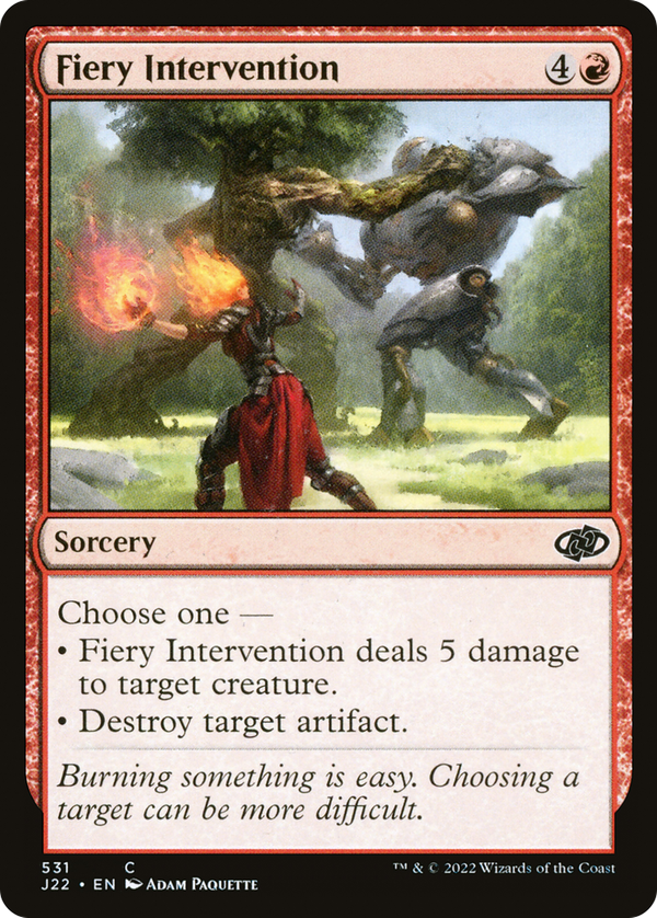 Fiery Intervention (j22)