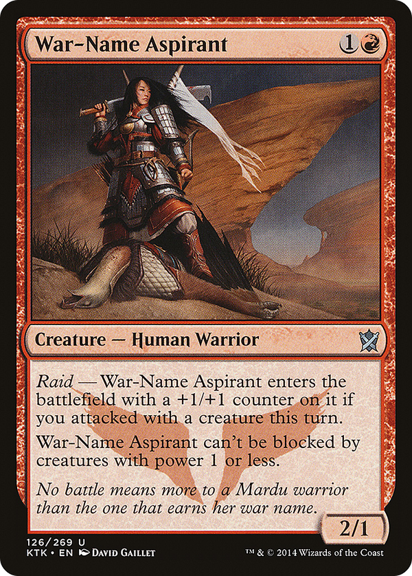 War-Name Aspirant (ktk)