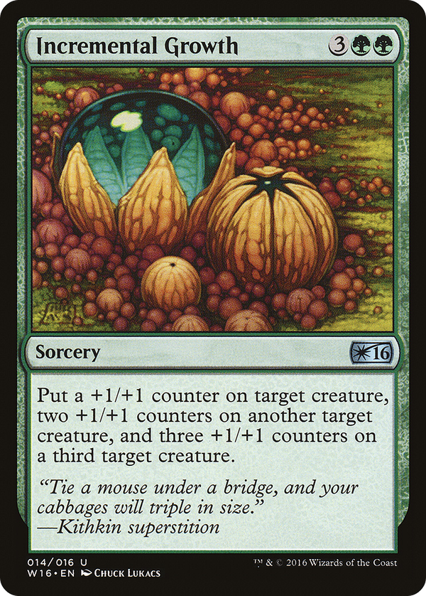 Incremental Growth (w16)