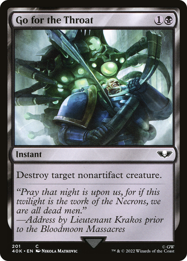 Go for the Throat (40k)