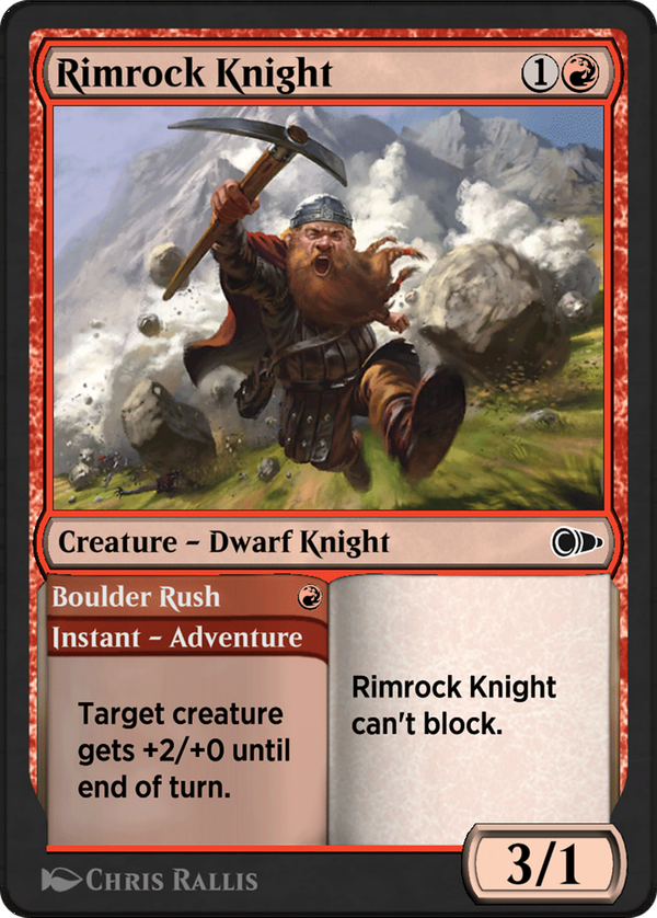 Rimrock Knight // Boulder Rush (pio)