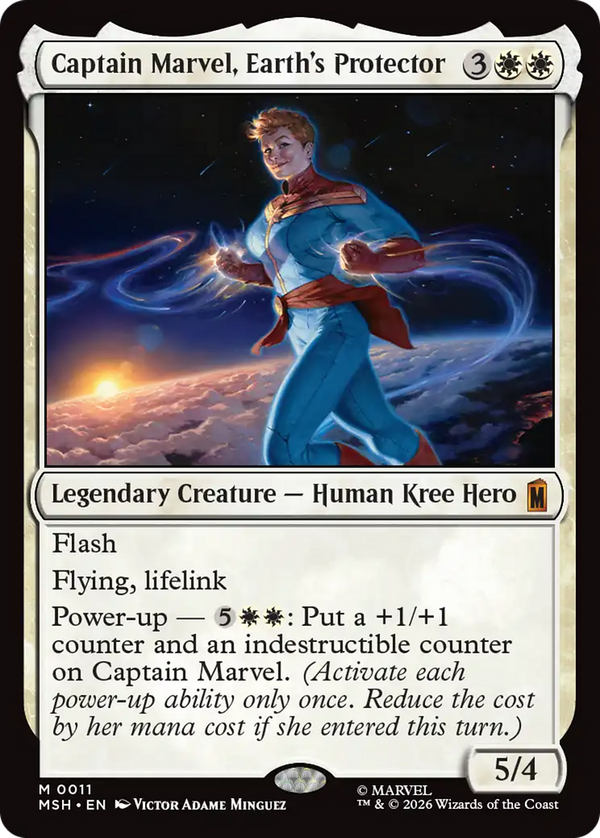 Captain Marvel, Earth's Protector (msh)