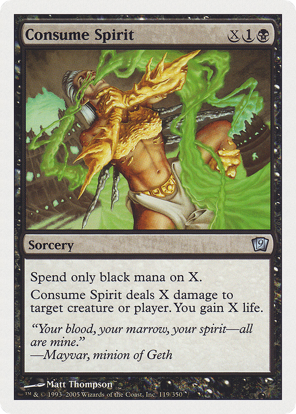Consume Spirit (9ed)
