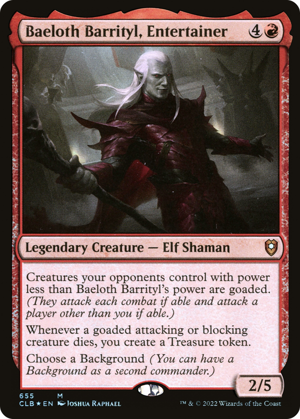 Baeloth Barrityl, Entertainer (clb)
