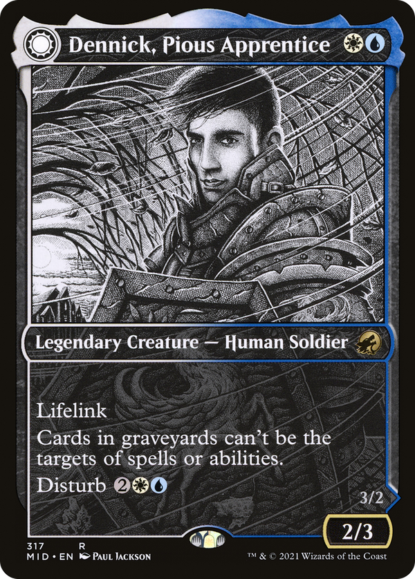 Dennick, Pious Apprentice // Dennick, Pious Apparition (mid)