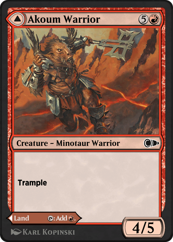 Akoum Warrior // Akoum Teeth (pio)