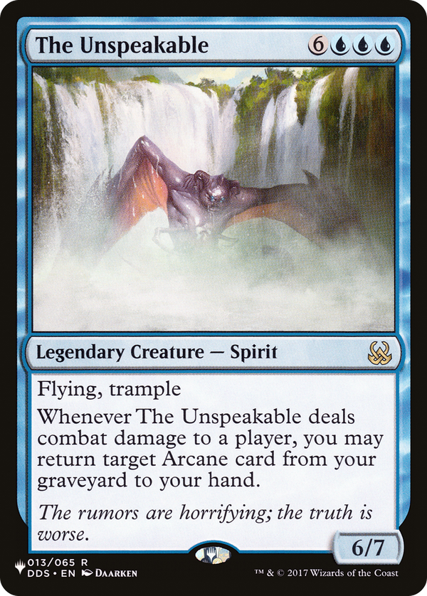 The Unspeakable (plst)