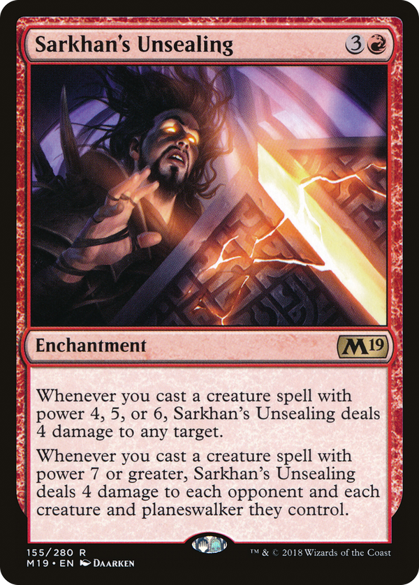 Sarkhan's Unsealing (m19)